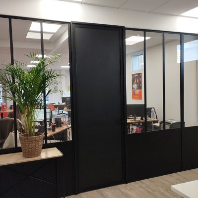 Verrière en aluminium noir