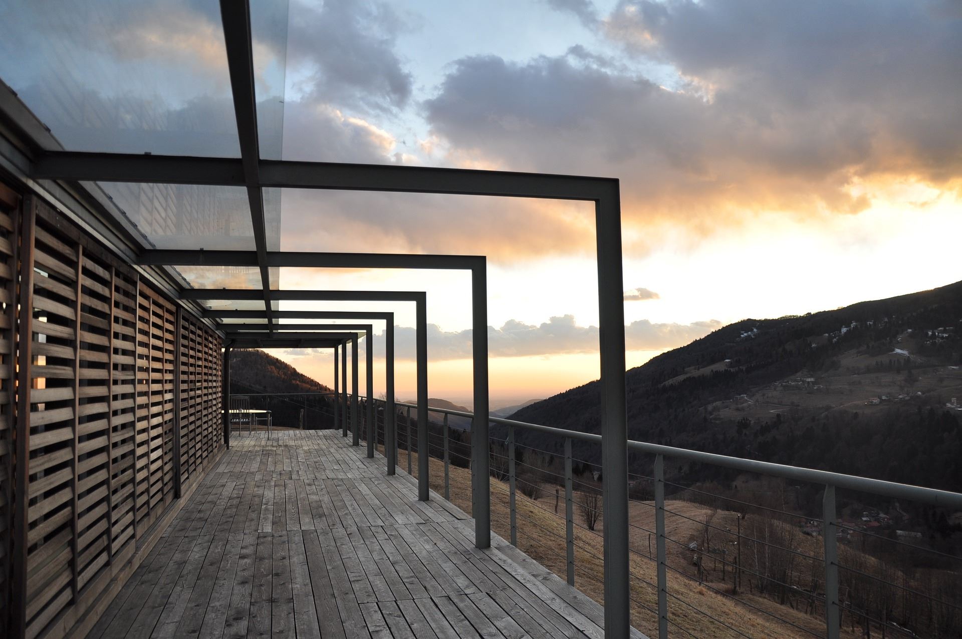 Pergola avec vue sur la nature